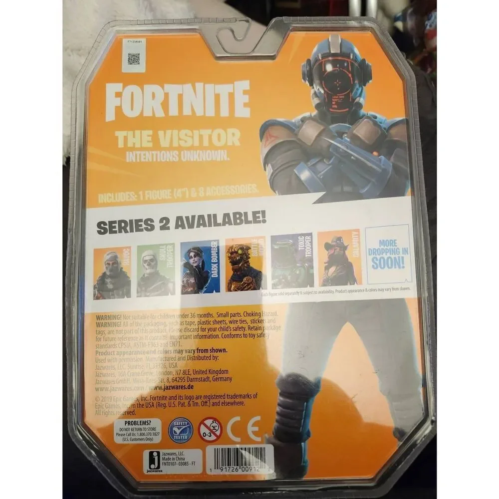 Fortnite Early Game Survival Kit Figure Pack featuring The Visitor character.